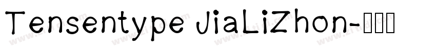 Tensentype JiaLiZhon字体转换